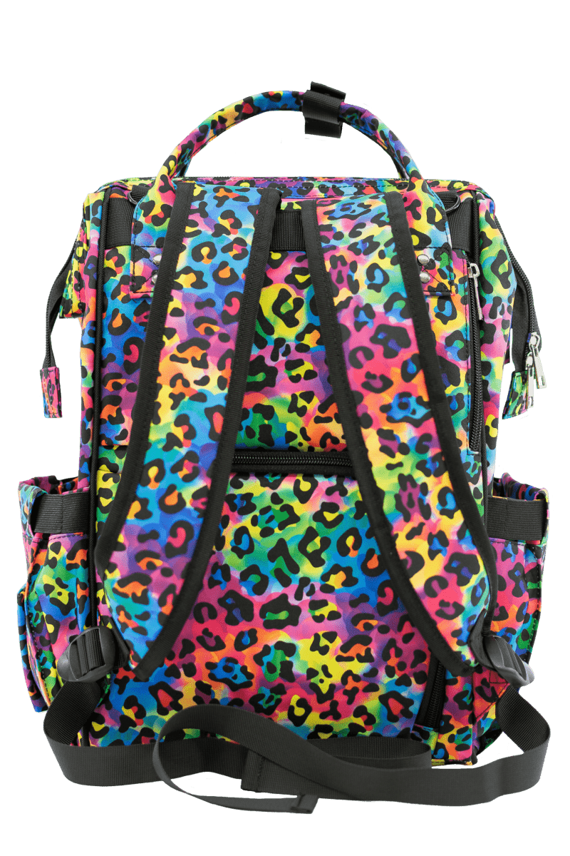 Texas Tushies Lisa Trendy Diaper Bag Backpack with Stylish Prints for Busy Parents - 