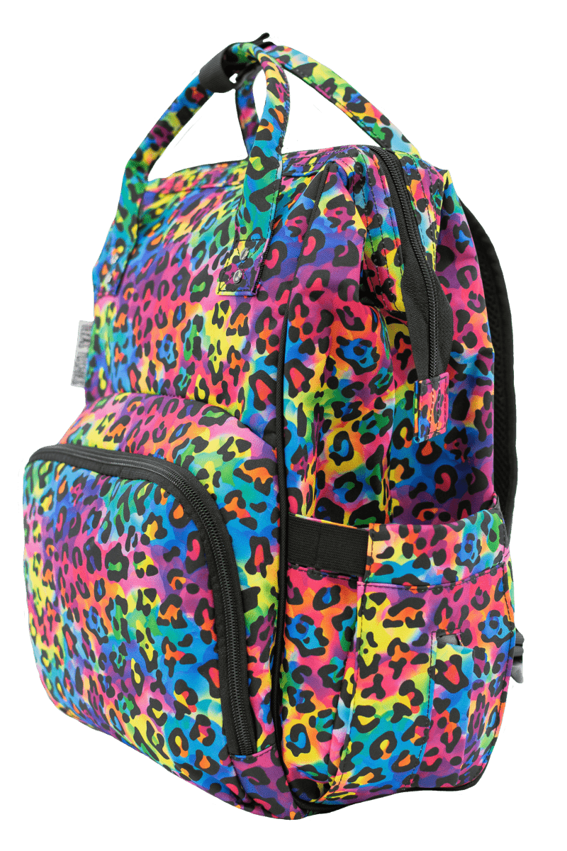 Texas Tushies Lisa Trendy Diaper Bag Backpack with Stylish Prints for Busy Parents - 