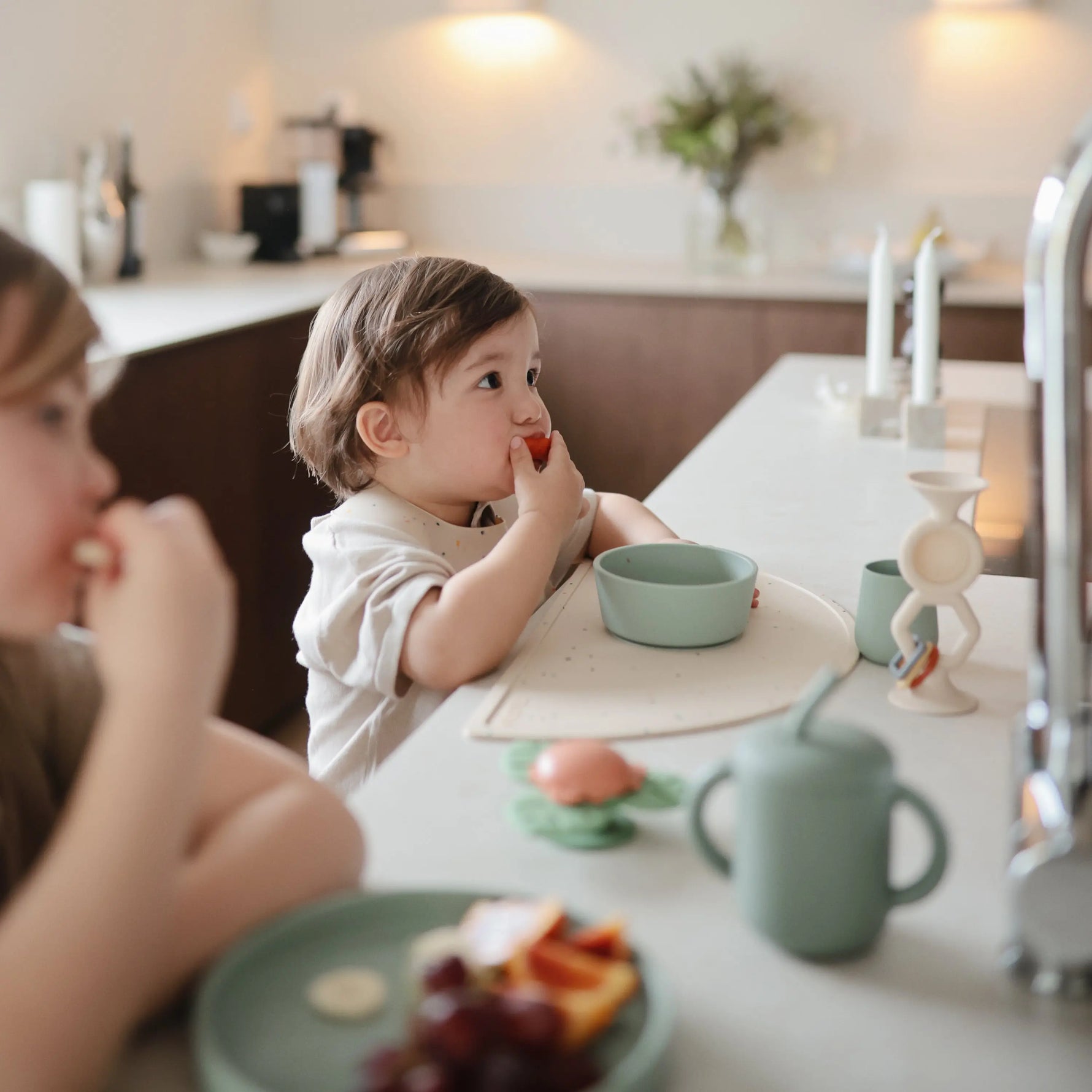 Mushie Silicone Suction Bowl for Kids Food Grade Heat Resistant Safe Feeding - Home & Garden > Kitchen & Dining > Tableware > Dinnerware > Bowls silicone tableware