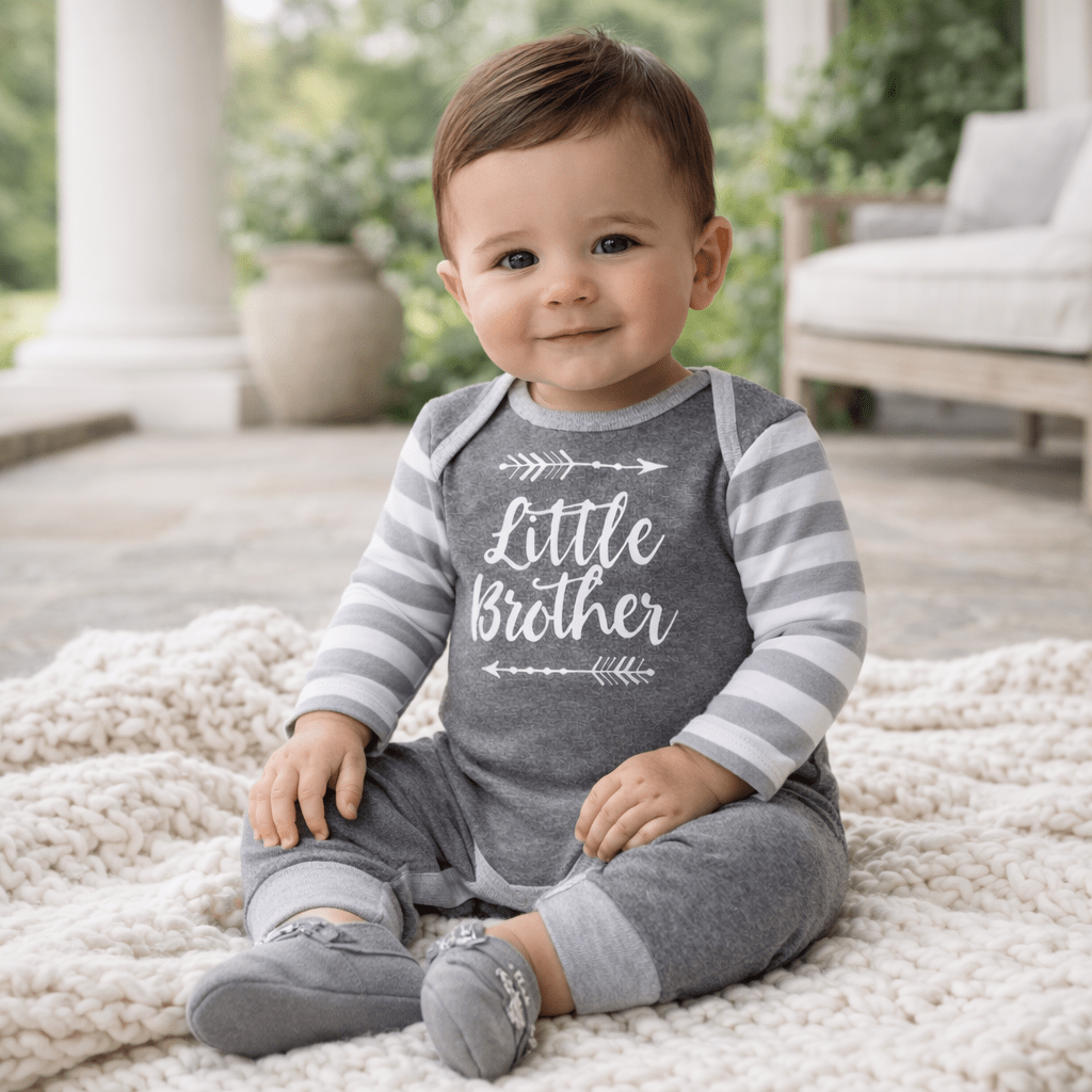Tesa Babe Little Brother Baby Cotton RomperEveretts Place