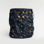 Kinder Cloth Diaper Co. Space and Sky: Essentials Pocket Cloth Diaper with Athletic Wicking Jersey, Grows with your Baby