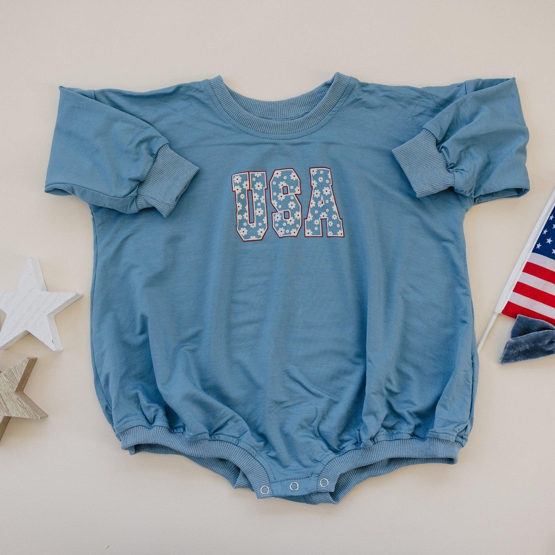 Little Joy Co. Little Joy Co. Bamboo Sweatshirt Romper - Soft Stretch Baby