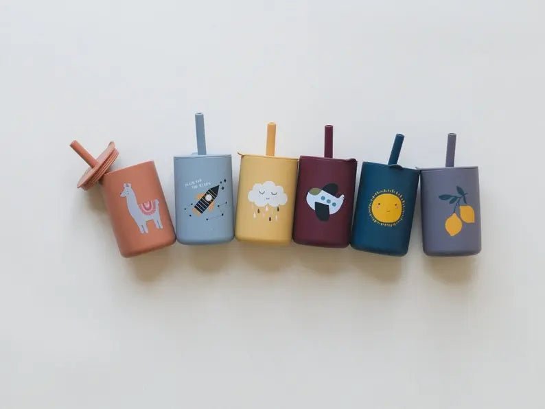 Little Joy Co. Little Joy Co Silicone Sippy Cup With Straw For Babies 6oz - Everetts Place Boutique - 