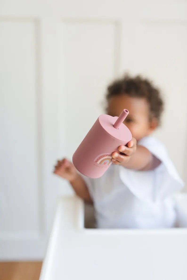 Little Joy Co. Little Joy Co Silicone Sippy Cup With Straw For Babies 6oz - Everetts Place Boutique - 
