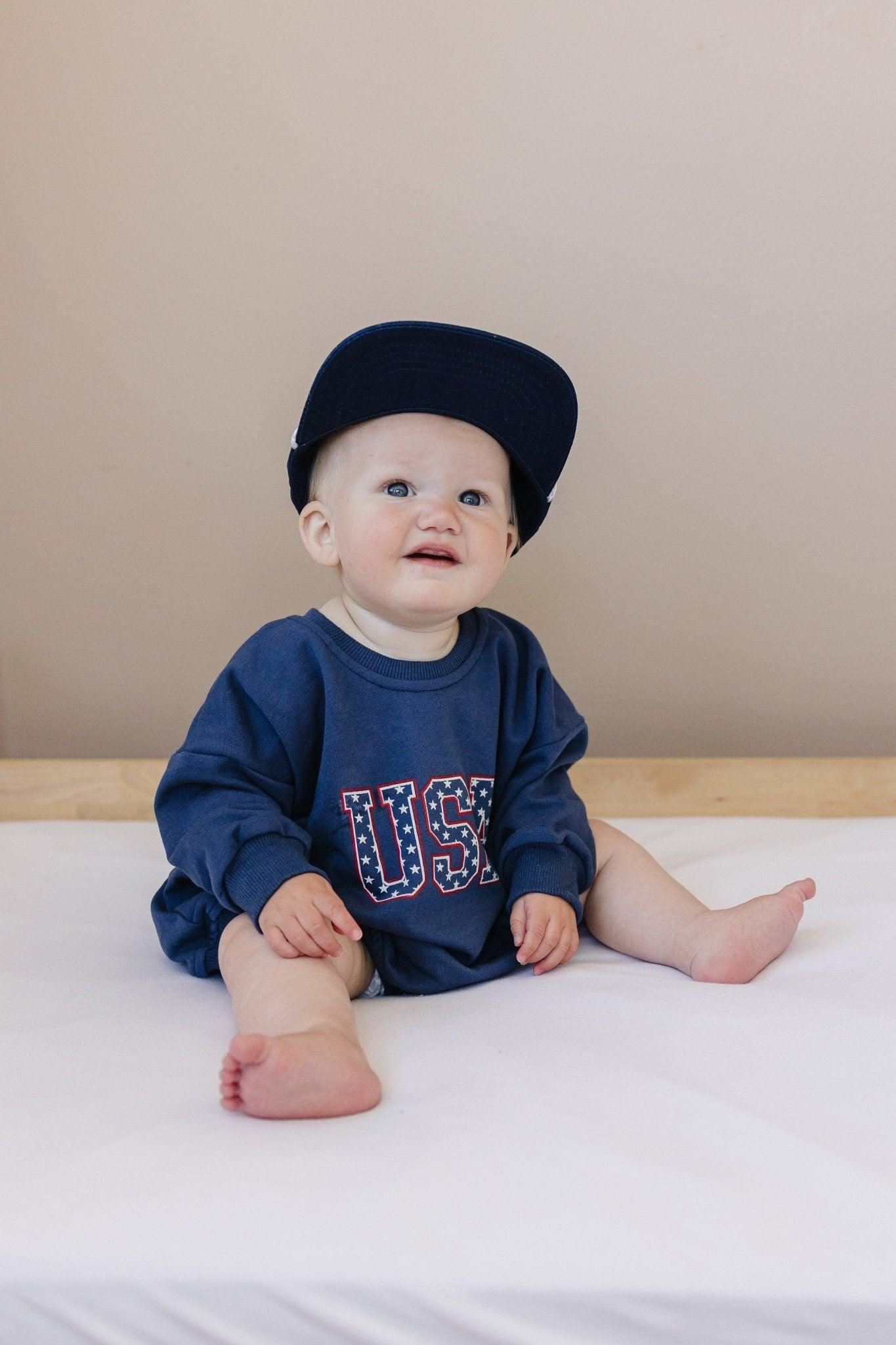Little Joy Co. Little Joy Co. Ultra Soft Terry Baby Sweatshirt Romper
