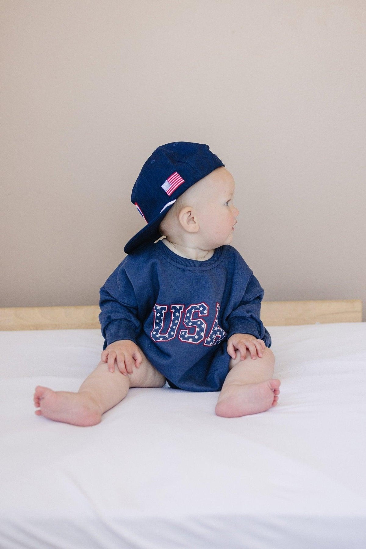 Little Joy Co. Little Joy Co. Ultra Soft Terry Baby Sweatshirt Romper