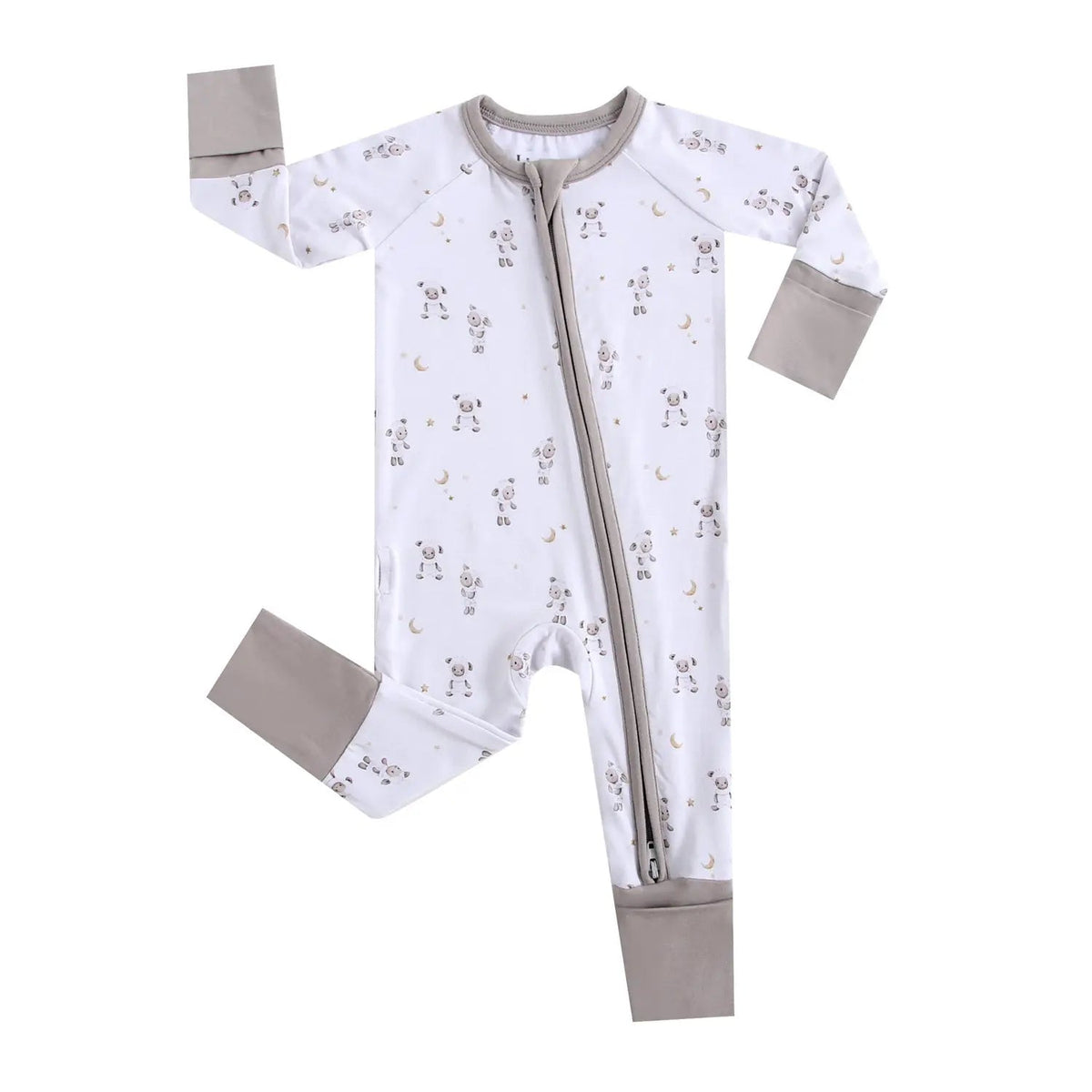 Little Lamb Zippered Baby Romper - Clothing | Everetts Place