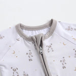 Luxie Charm Little Lamb Zippered Baby Romper - 