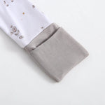 Luxie Charm Little Lamb Zippered Baby Romper - 