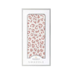 Newcastle Classics Little Leopard Baby Swaddle with Soft Breathable Bamboo Muslin - 