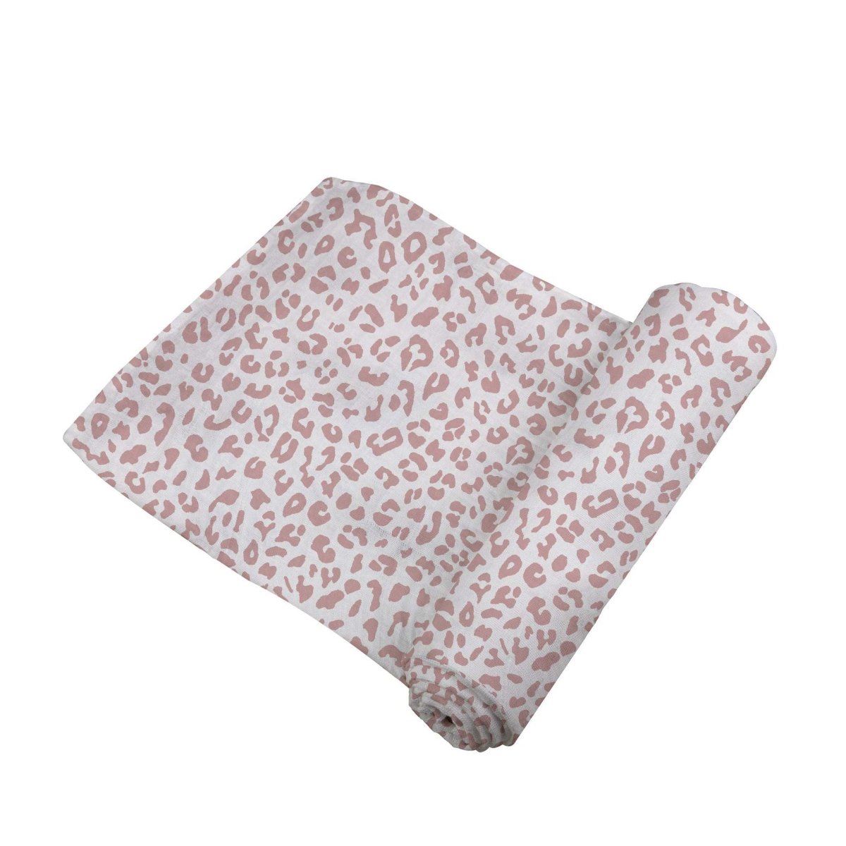 Newcastle Classics Little Leopard Baby Swaddle with Soft Breathable Bamboo Muslin - 