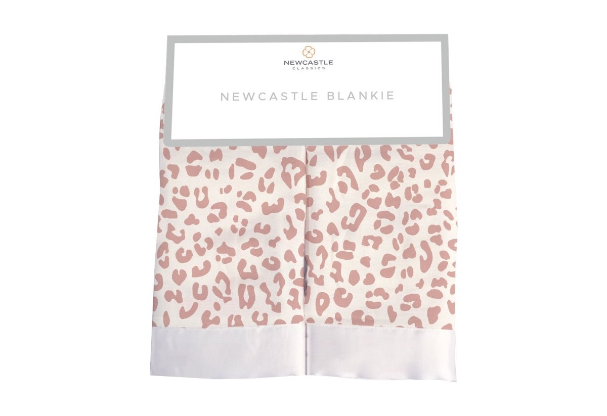 Newcastle Classics Little Leopard Security Blanket Made of Soft Bamboo Muslin for Kids - 
