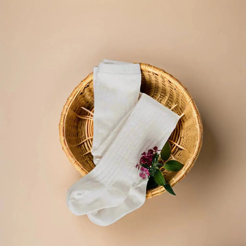 Little Love Bug Co. Little Love Bug Cable Knit Tights - 