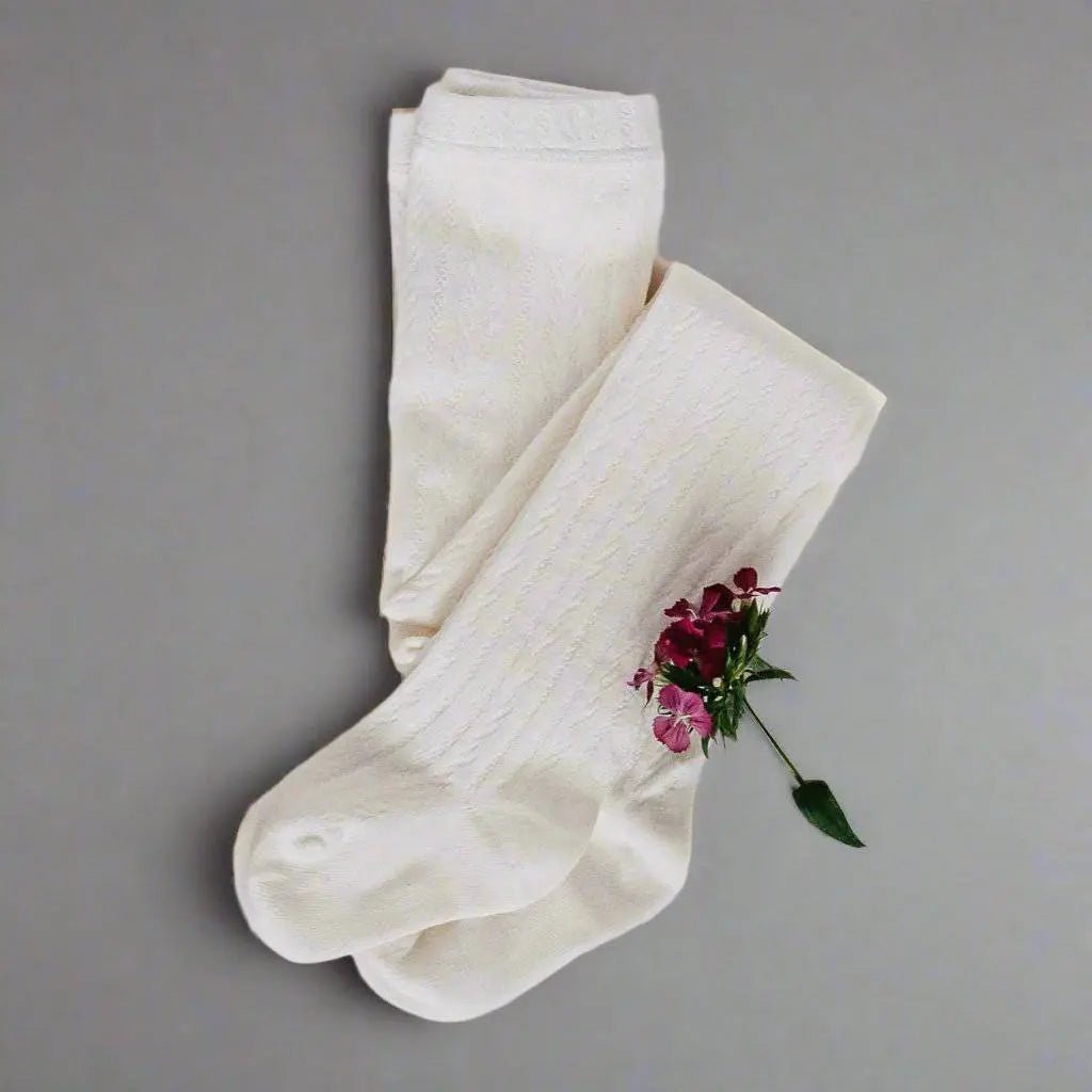 Little Love Bug Co. Little Love Bug Cable Knit Tights - 