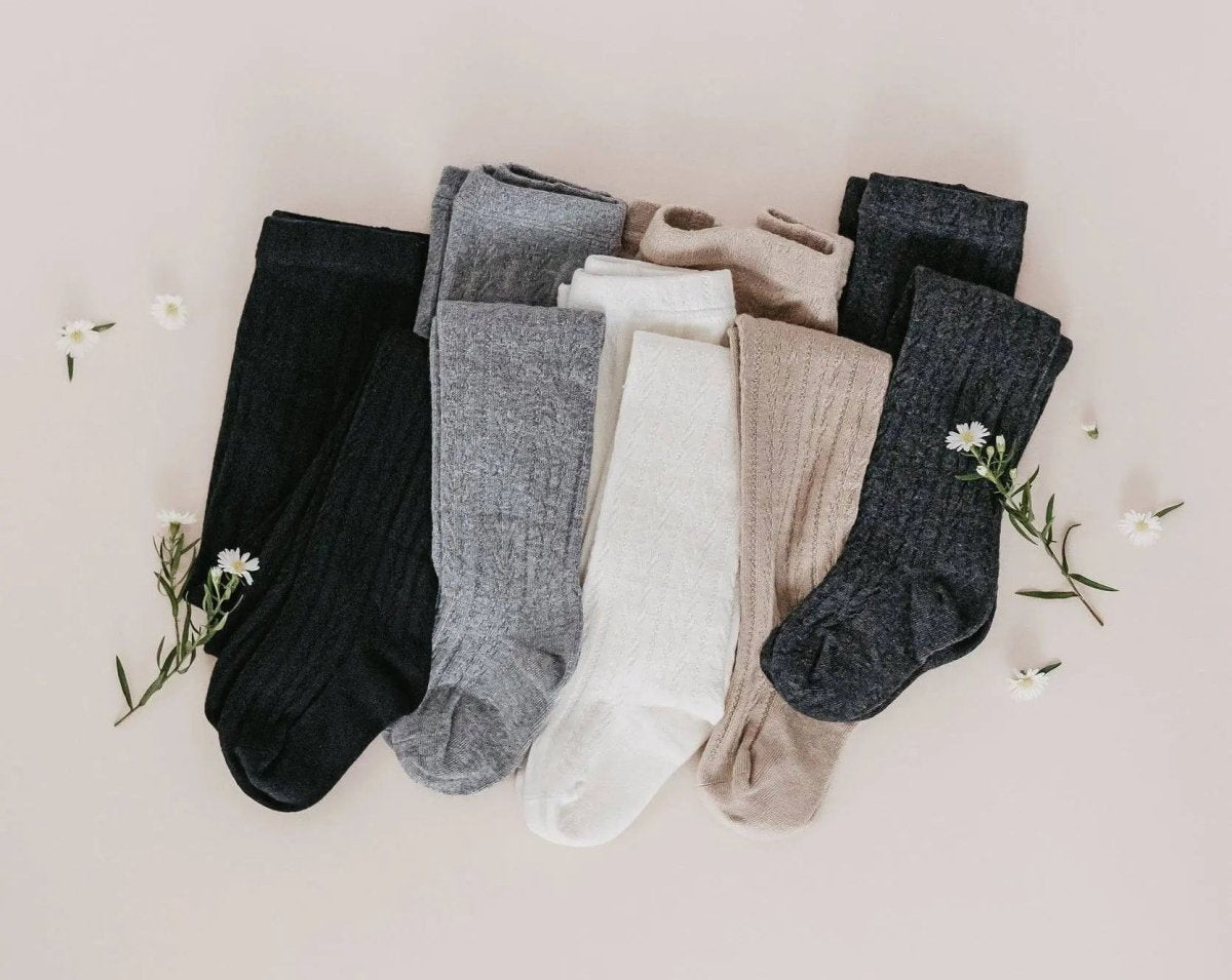 Little Love Bug Co. Little Love Bug Cable Knit Tights - 