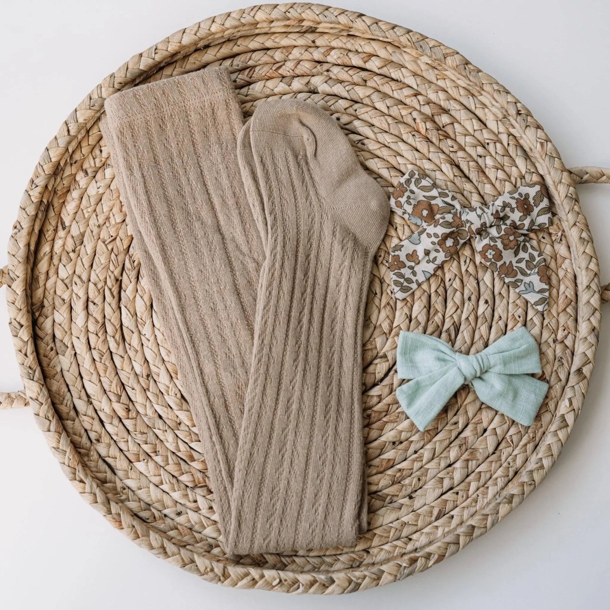 Little Love Bug Co. Little Love Bug Cable Knit Tights - 