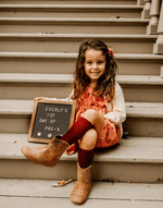 Little Love Bug Co. Little Love Bug Cowboy Boots with Natural Fit for Active Kids - 
