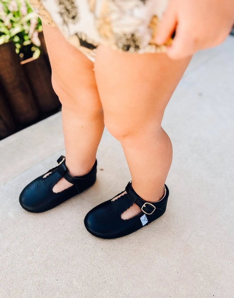 Little Love Bug Co. Little Love Bug T Bar Shoes with Adjustable Buckle for Growing Kids - 