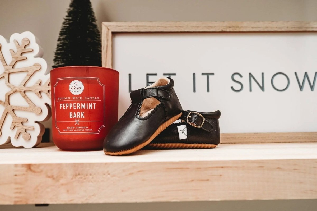 Little Love Bug Co. Little Love Bug T Bar Shoes with Adjustable Buckle for Growing Kids - 