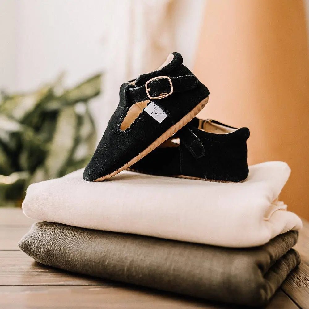 Little Love Bug Co. Little Love Bug T Bar Shoes with Adjustable Buckle for Growing Kids - 