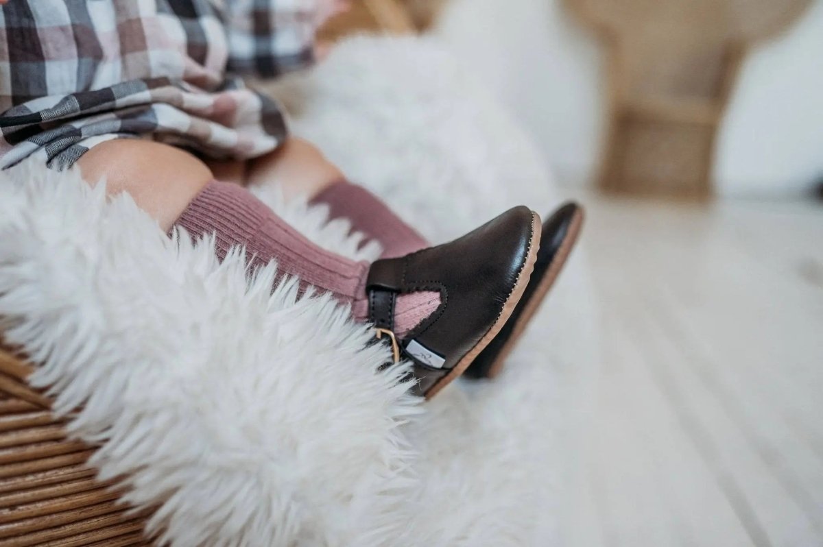 Little Love Bug Co. Little Love Bug T Bar Shoes with Adjustable Buckle for Growing Kids - 