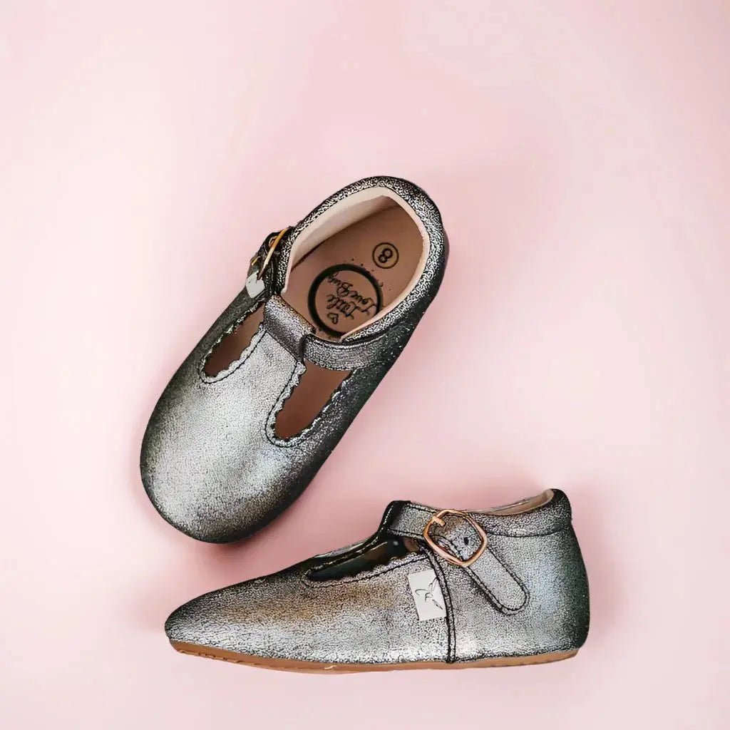 Little Love Bug Co. Little Love Bug T Bar Shoes with Adjustable Buckle for Growing Kids - 