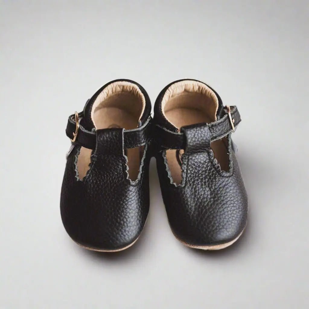 Little Love Bug Co. Little Love Bug T Bar Shoes with Adjustable Buckle for Growing Kids - 