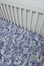Little Mae & Co Little Mae And Co Crib Sheet All Cotton Toile Print For Nursery Everetts Place