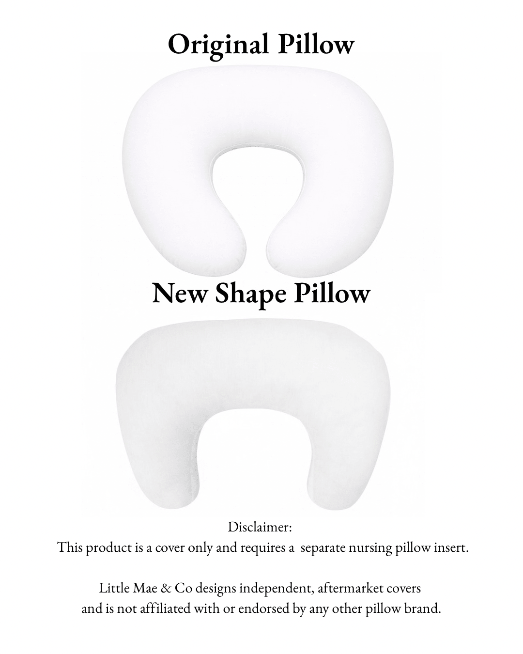 Little Mae & Co Little Mae and Co Nursing Pillow Cover Ribbed Rust with Stretch for Feeding Everetts Place