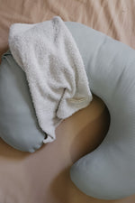Little Mae & Co Little Mae And Co Nursing Pillow Cover Ribbed Seafoam With Stretch For Moms Everetts Place