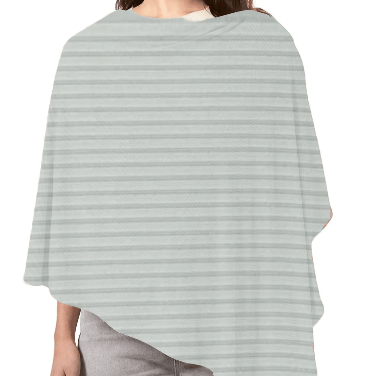 Little Mae & Co Little Mae and Co Seafoam Car Seat Cover Breathable Ribbed Knit for Moms to Be Everetts Place