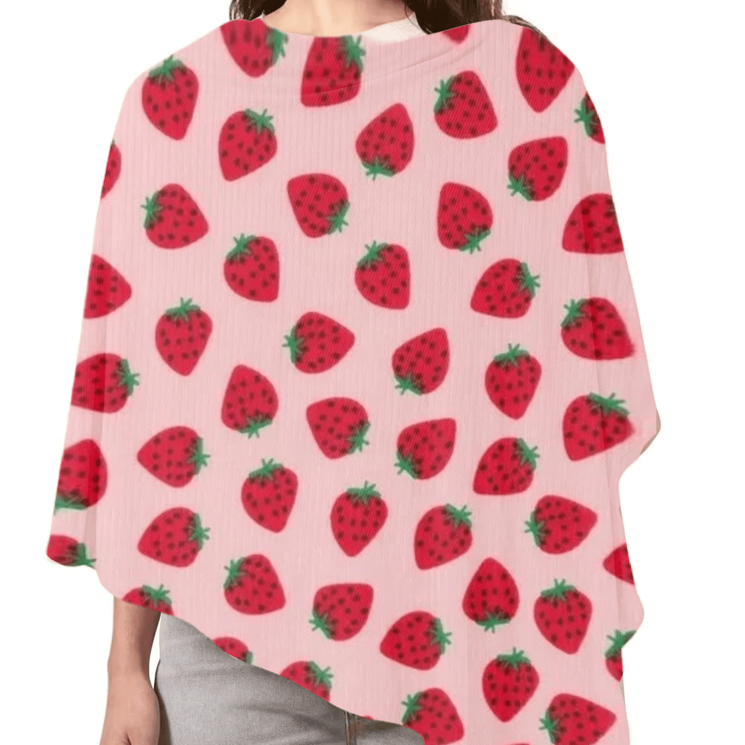 Little Mae & Co Little Mae and Co Strawberry Car Seat Cover With Breathable Knit For Moms Everetts Place