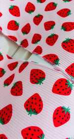Little Mae & Co Little Mae and Co Strawberry Ribbed Lounger Cover for The Snuggle Me Lounger Everetts Place