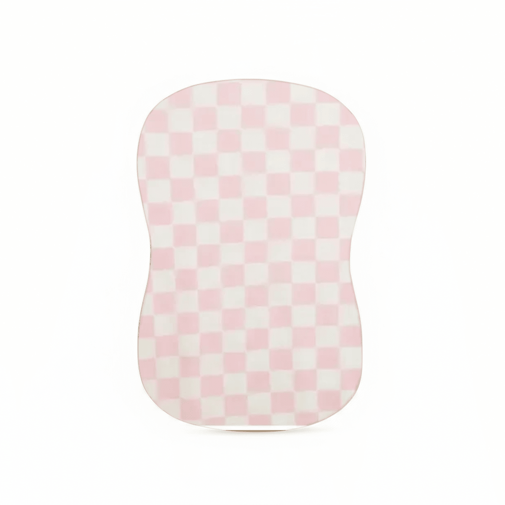 Little Mae & Co Little Mae and Co Sugar Checkered Baby Lounger Cover With Bolero Knit Snuggle Me Everetts Place