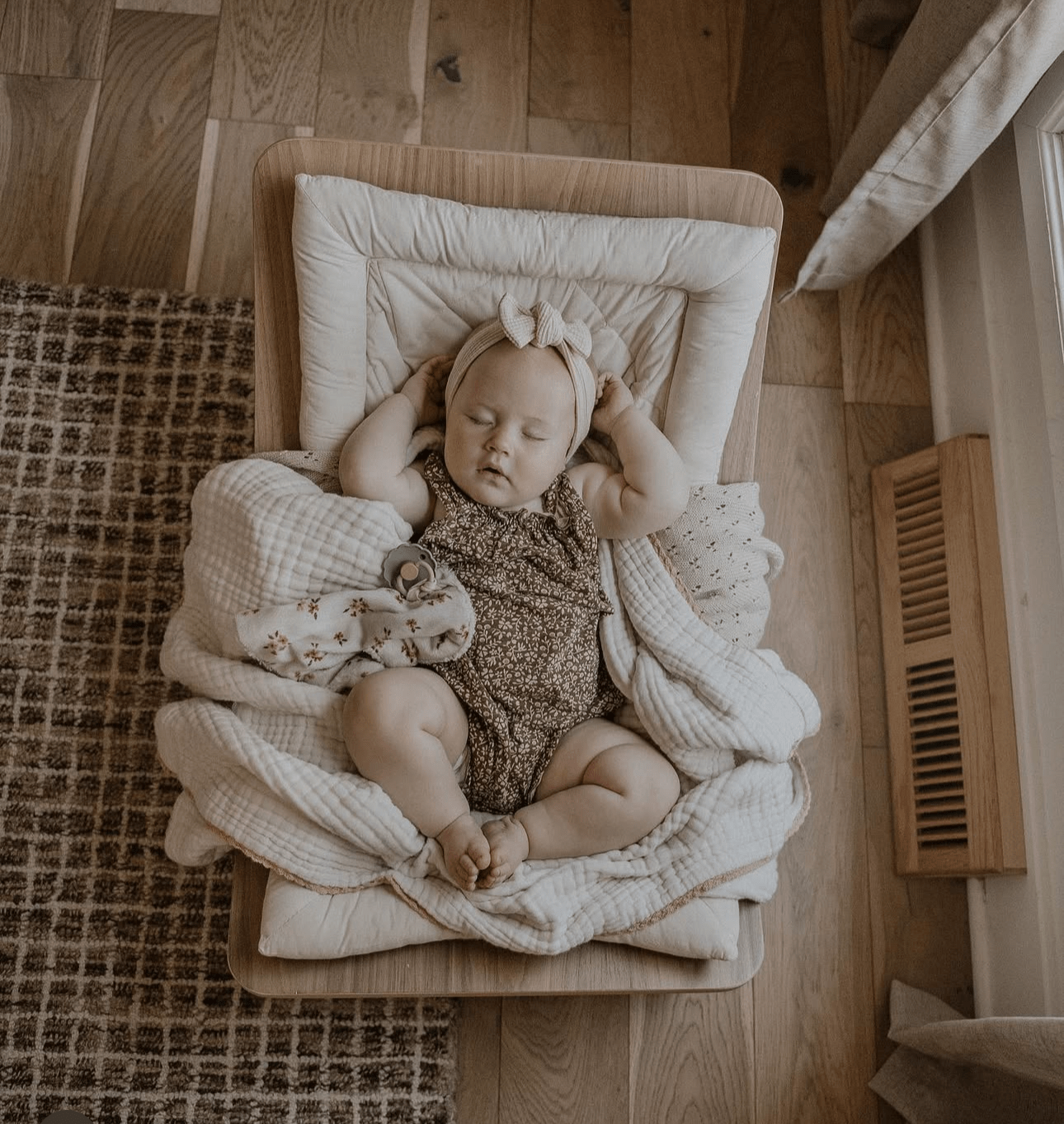 Little Mae & Co Little Mae Co Baby Blanket Toffee Pointelle Knit For Babies Everetts Place