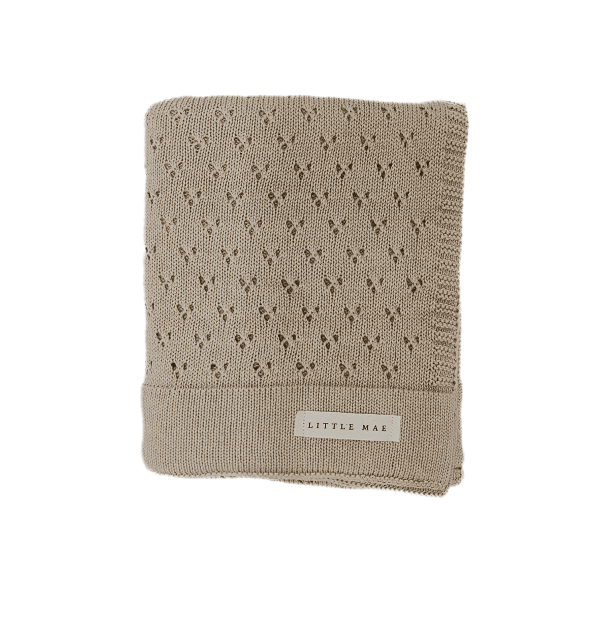 Little Mae & Co Little Mae Co Baby Blanket Toffee Pointelle Knit For Babies Everetts Place
