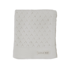 Little Mae & Co Little Mae Co Baby Blanket With Pointelle Knit Ultra Soft Cotton For Cribs Everetts Place