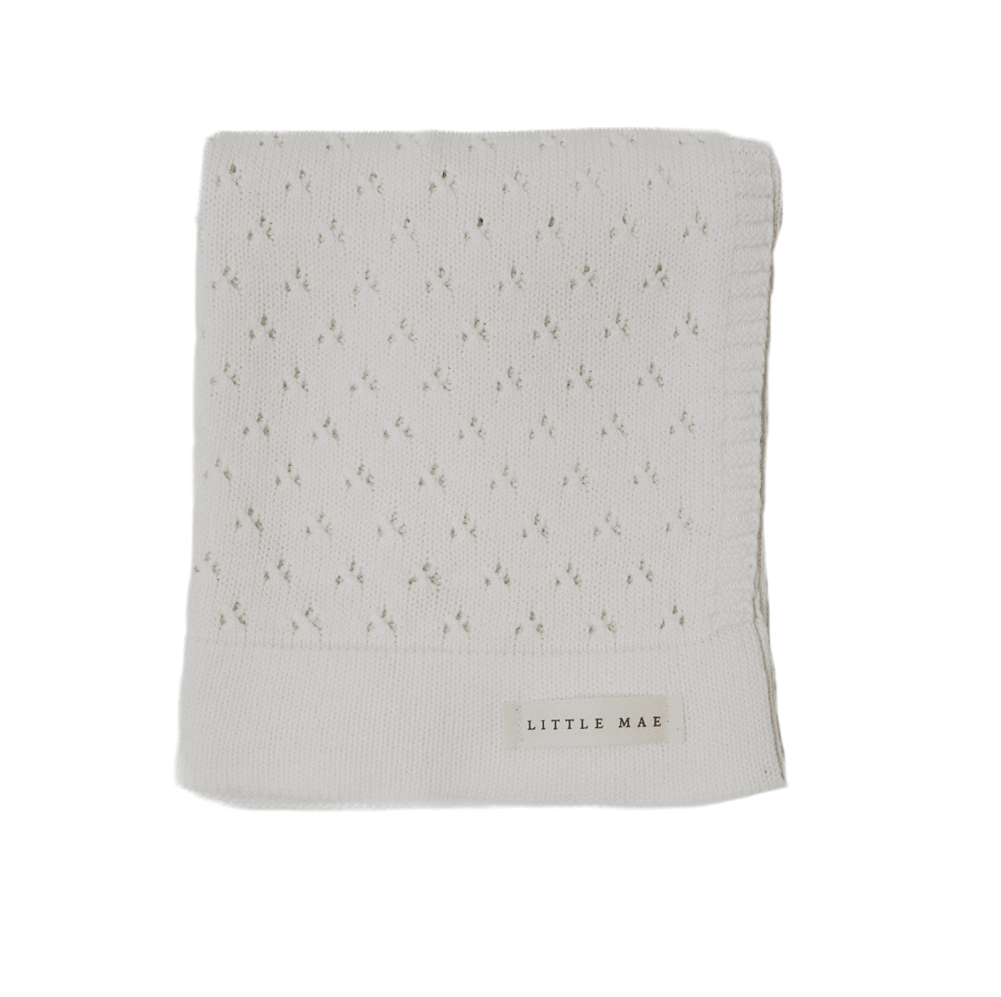 Little Mae & Co Little Mae Co Baby Blanket With Pointelle Knit Ultra Soft Cotton For Cribs Everetts Place