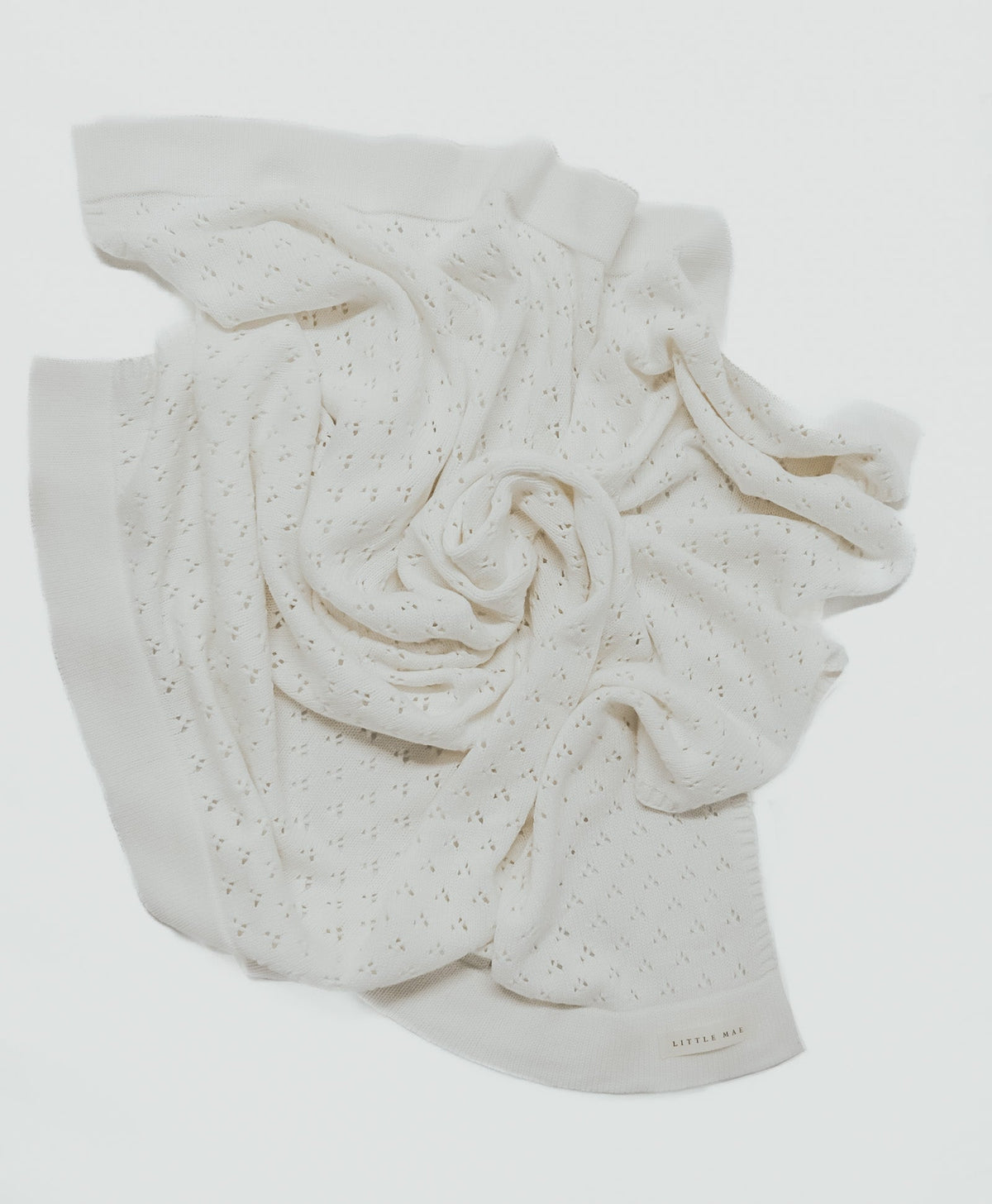 Little Mae & Co Little Mae Co Baby Blanket With Pointelle Knit Ultra Soft Cotton For Cribs Everetts Place