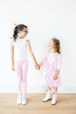 Mila & Rose ® Little Miss Chickie 3/4 Sleeve Pocket Twirl Dress - 