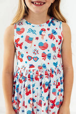 Mila & Rose ® Little Miss Liberty Tank Twirl Dress - 