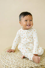 Little Joy Co. Little Pumpkin Bamboo Zippy Romper For Babies Soft Stretch - Everetts Place Boutique - 