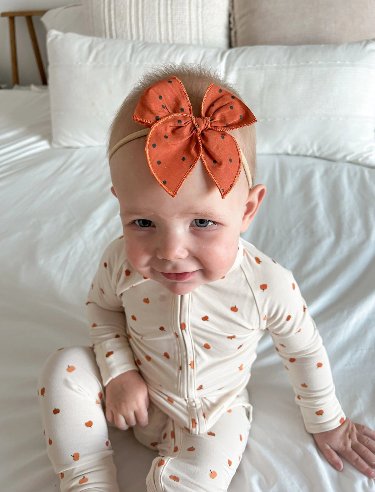 Little Joy Co. Little Pumpkin Bamboo Zippy Romper - 
