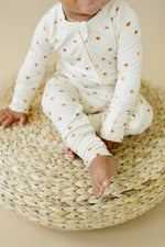 Little Joy Co. Little Pumpkin Bamboo Zippy Romper - 
