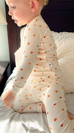 Little Joy Co. Little Pumpkin Two Piece Bamboo Pajama Set For Kids Cozy - Everetts Place Boutique - 