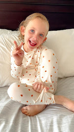 Little Joy Co. Little Pumpkin Two Piece Bamboo Pajama Set For Kids Cozy - Everetts Place Boutique - 