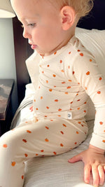 Little Joy Co. Little Pumpkin Two Piece Bamboo Pajama Set For Kids Cozy - Everetts Place Boutique - 
