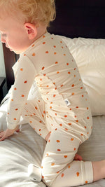 Little Pumpkin Two Piece Bamboo Pajama Set For Kids Cozy - Everetts Place Boutique - 