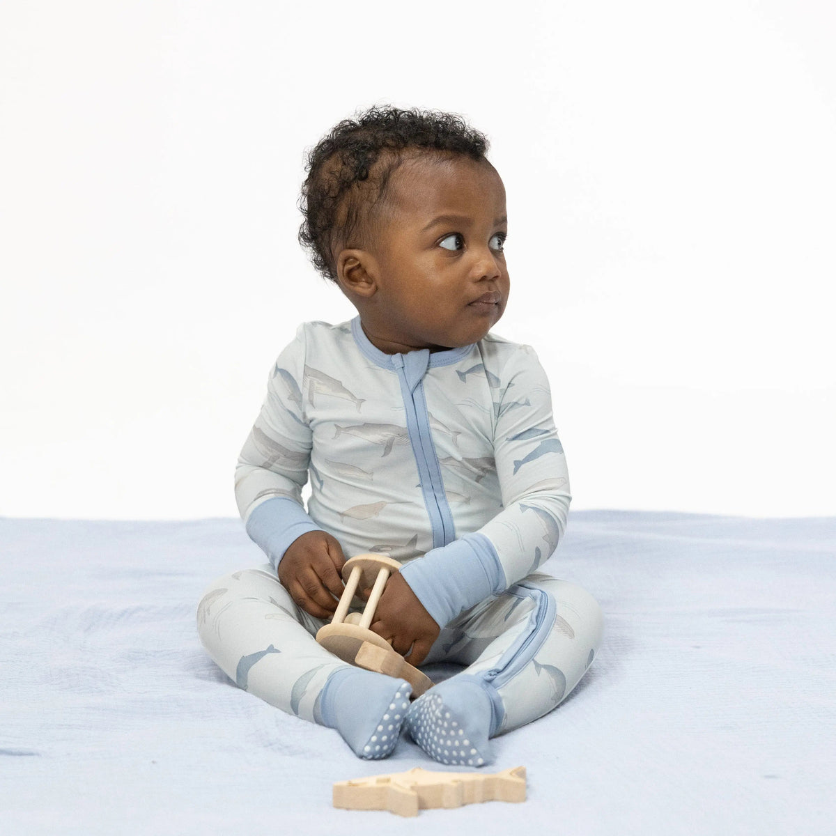 Angel Dear Little Whales - Convertible Romper - 