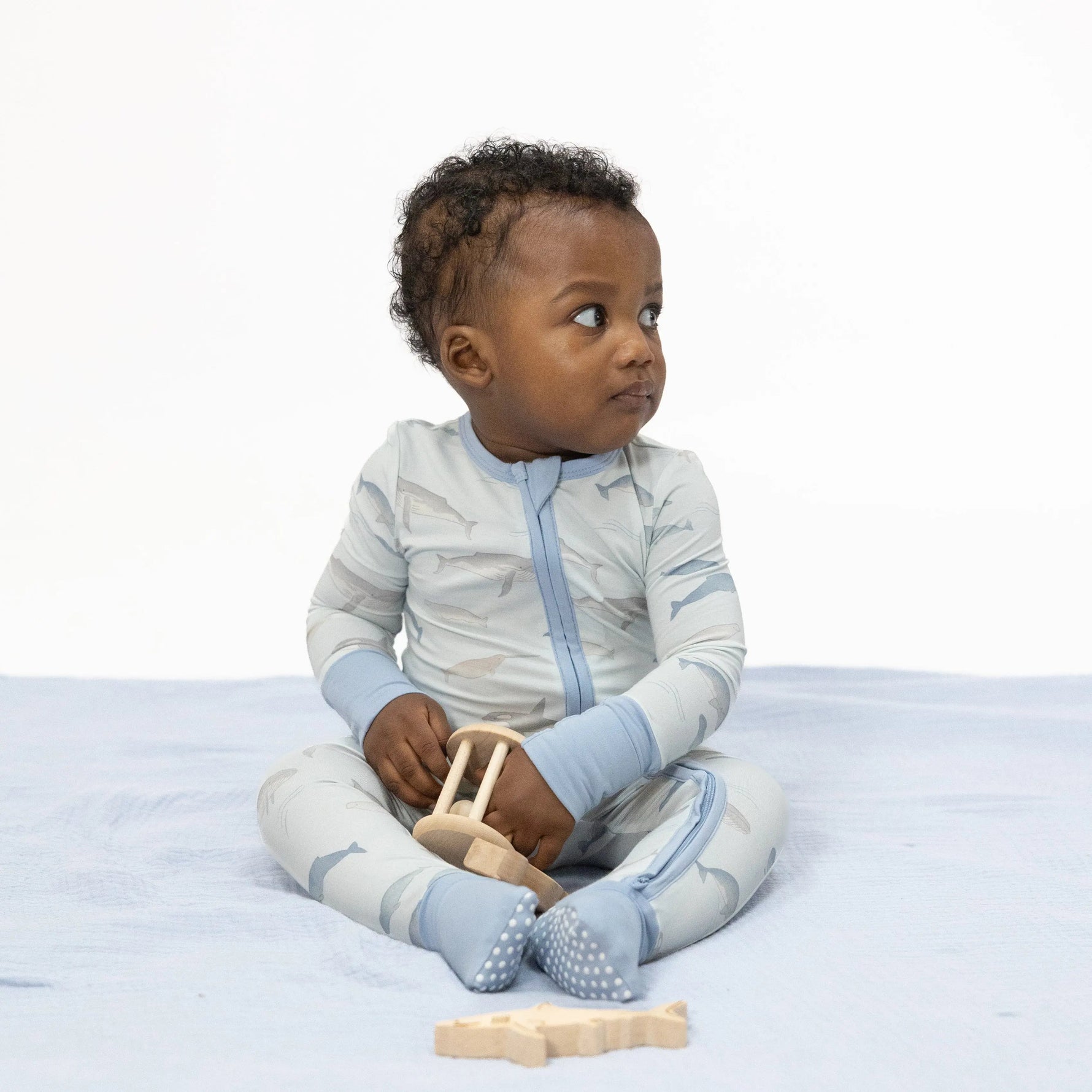 Angel Dear Little Whales - Convertible Romper - 